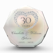 美しいパールハート 30周年記念 フォトブロック (正面)