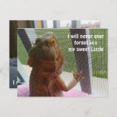 美しいヒゴオトメトカゲのペット追悼写真 ポストカード (正面/裏面)