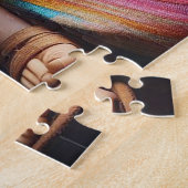 美しいヒッピーの少女 ジグソーパズル (側面)