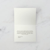 美しいヒトデのアクア水彩ウェディングシャワーのお礼カード サンキューカード (内部)