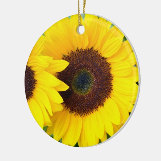 美しいヒマワリのクリスマスのオーナメント セラミックオーナメント (左)