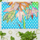 美しいヒマワリカラフルのキッチンタオル キッチンタオル (折り畳み)