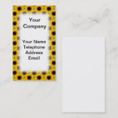 美しいヒマワリ分野の質 名刺 (正面/裏面)