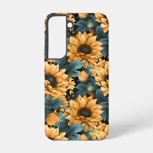 美しいヒマワリ鮮やかーフローラ SAMSUNG GALAXY S22ケース