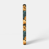 美しいヒマワリ鮮やかーフローラ SAMSUNG GALAXYケース (左側面)