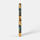 美しいヒマワリ鮮やかーフローラ SAMSUNG GALAXYケース (右側面)