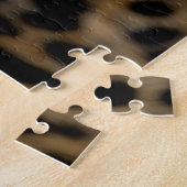 美しいヒョウのクローズアップ、ジグソーパズル ジグソーパズル (側面)