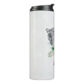 美しいヒョウ頭のポートレートで水彩Sti タンブラー (回転左)