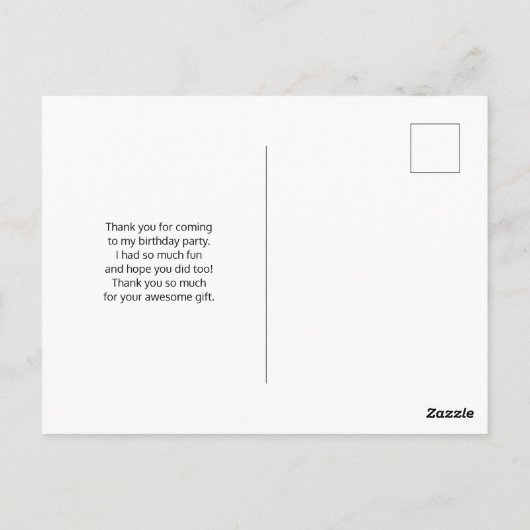 美しいヒョウ頭ポートレートありがとう ポストカード (裏面)