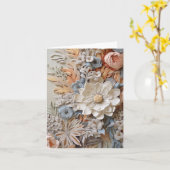 美しいビクトリアンフローラエレガントかわいらしの花 カード (黄色い花)