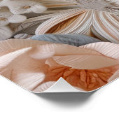 美しいビクトリアンフローラエレガントかわいらしの花 ポスター (コーナー)