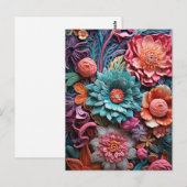 美しいビクトリアンフローラエレガントかわいらしの花 ポストカード (正面/裏面)