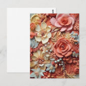 美しいビクトリアンフローラエレガントかわいらしの花 ポストカード (正面/裏面)