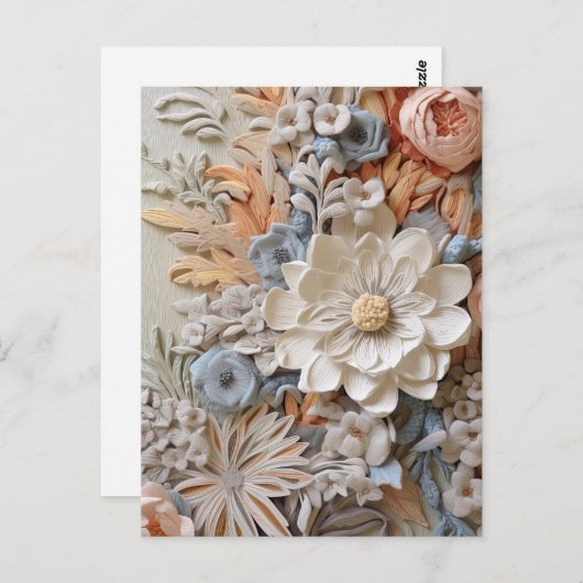 美しいビクトリアンフローラエレガントかわいらしの花 ポストカード (正面/裏面)