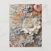美しいビクトリアンフローラエレガントかわいらしの花 ポストカード (正面)