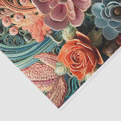 美しいビクトリアンフローラエレガントかわいらしの花 薄葉紙 (詳細)
