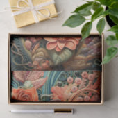 美しいビクトリアンフローラエレガントかわいらしの花 薄葉紙 (ギフト)