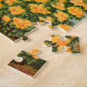 美しいビクトリアンフローラシードパケットバラ ジグソーパズル (側面)