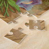 美しいビクトリアンフローラシードパケット甘いエンドウ ジグソーパズル (側面)