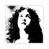 美しいビクトリアン女の子の女性顔、ゴム印 ラバースタンプ (インプリント)