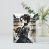 美しいビクトリアン女性 ポストカード (スタンド正面)