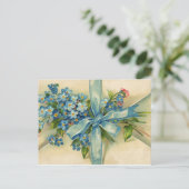 美しいビクトリアン忘れヴィンテージ-Me-Not ポストカード (スタンド正面)