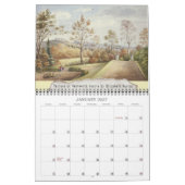 美しいビクトリアン絵画の風景自然 カレンダー (1月 2027)
