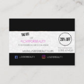 美しいビジネス 名刺 (裏面)