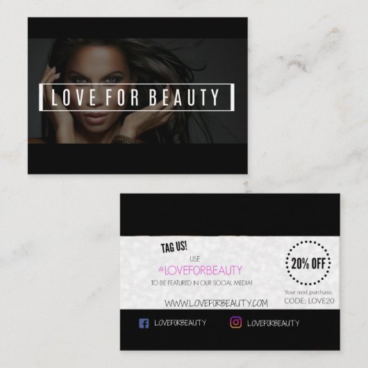 美しいビジネス 名刺 (正面/裏面)