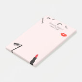 美しいビズまつげリップマスカラメイクアップピンク ポストイット (アングル)