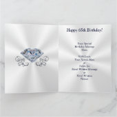 美しいビッグ、ハッピー65誕生日カード カード (内部)