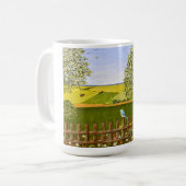 美しいビュー(大) コーヒーマグカップ (正面左)