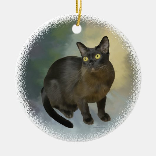 美しいビルマ セラミックオーナメント (正面)