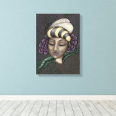 美しいビーキーパーのキャンバス印刷 キャンバスプリント (インサイチュ (ウッドフロア))