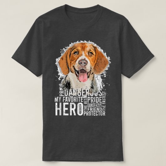 美しいビーグル犬 Tシャツ (デザイン正面)