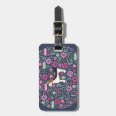 美しいビーグル ラゲッジタグ (正面縦)