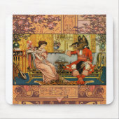 美しいビーストクラシックイラストレーション マウスパッド (正面)