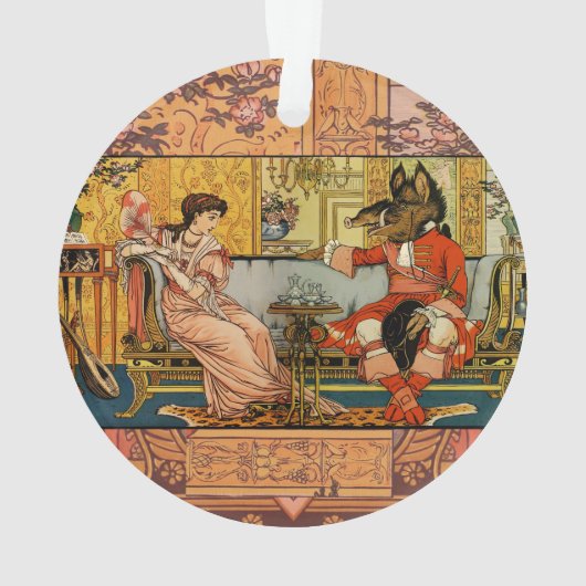 美しいビーストクラシックフェアリーテイルキャラクター オーナメント (裏面)