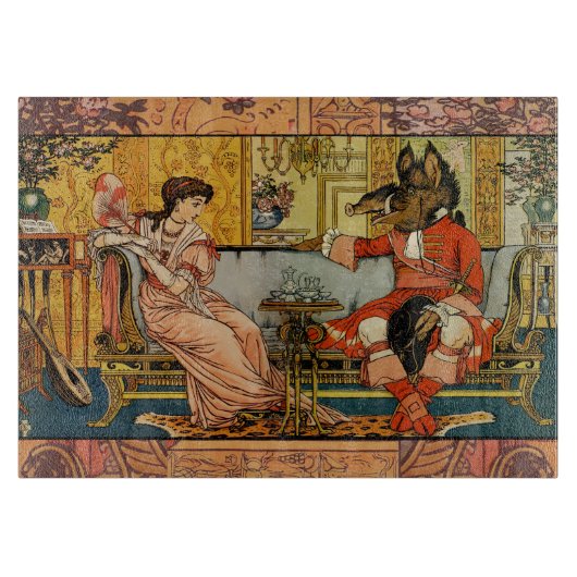 美しいビーストクラシックフェアリーテイルキャラクター カッティングボード (正面)