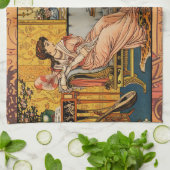 美しいビーストクラシックフェアリーテイルキャラクター キッチンタオル (折り畳み)