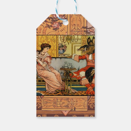 美しいビーストクラシックフェアリーテイルキャラクター ギフトタグ (正面)