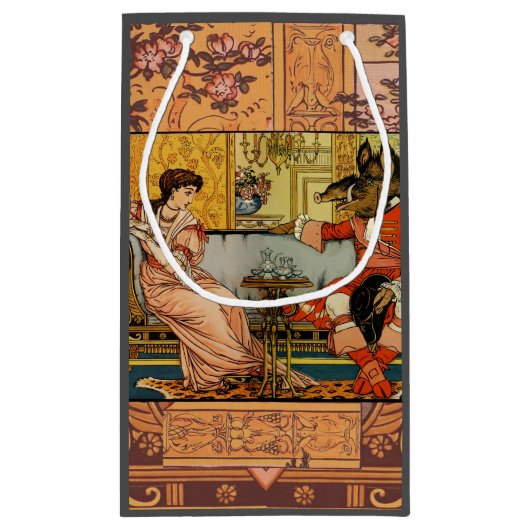 美しいビーストクラシックフェアリーテイルキャラクター スモールペーパーバッグ (裏面)