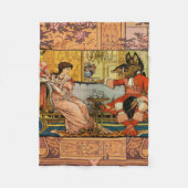 美しいビーストクラシックフェアリーテイルキャラクター フリースブランケット (正面)