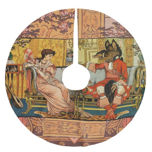 美しいビーストクラシックフェアリーテイルキャラクター ブラッシュドポリエステルツリースカート (正面)