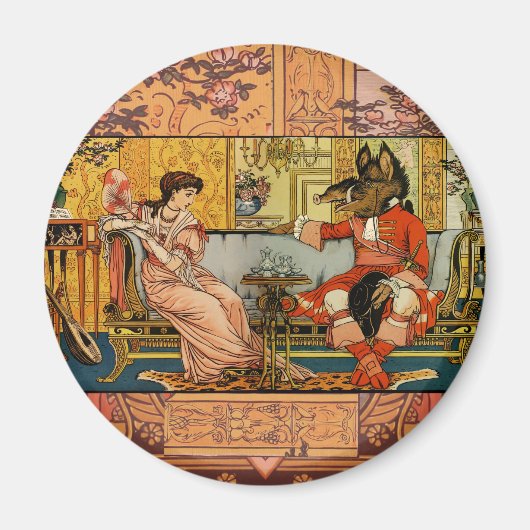 美しいビーストクラシックフェアリーテイルキャラクター マグネット (正面)