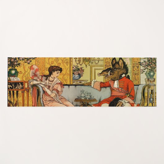 美しいビーストクラシックフェアリーテイルキャラクター ヨガマット (正面(横))