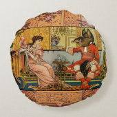 美しいビーストクラシックフェアリーテイルキャラクター ラウンドクッション (裏面)