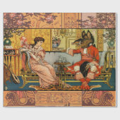 美しいビーストクラシックフェアリーテイルキャラクター ラッピングペーパー (フラット)