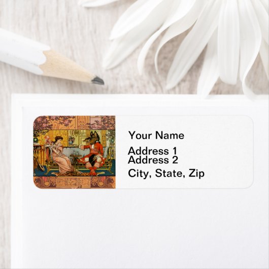 美しいビーストクラシックフェアリーテイルキャラクター ラベル (インサイチュ)