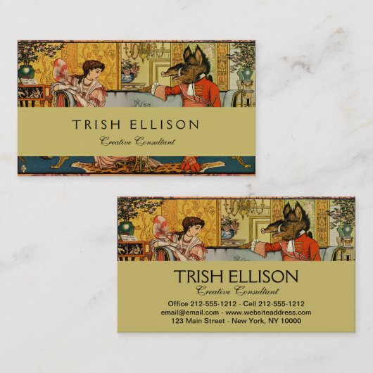 美しいビーストクラシックフェアリーテイルキャラクター 名刺 (正面/裏面)